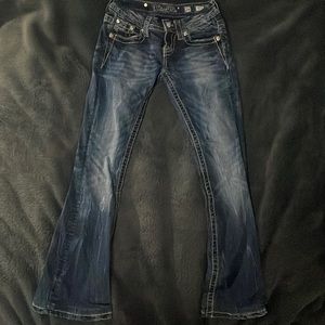Miss Me Jeans Size 24 Boot Cut Dark Blue